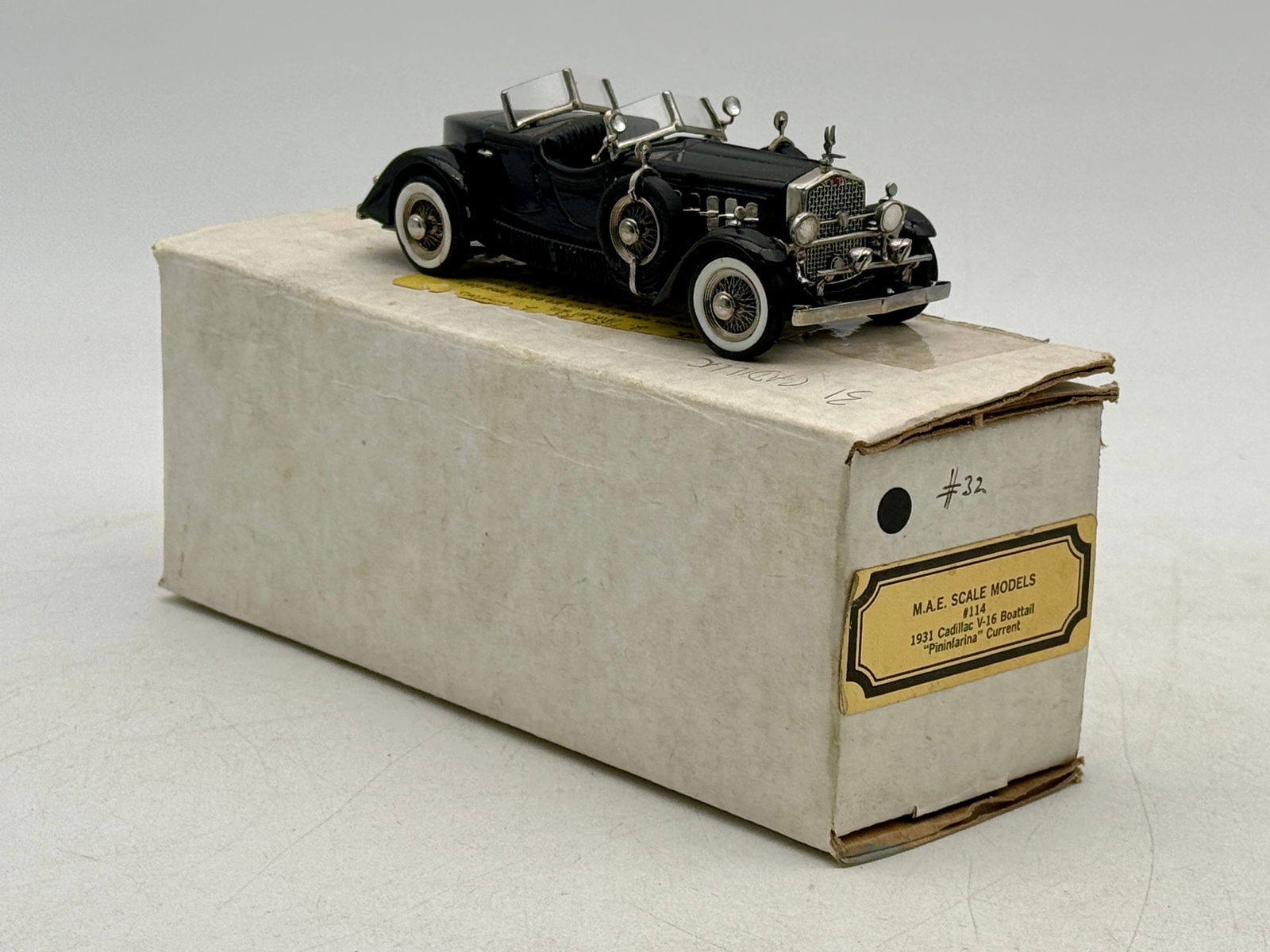 M.A.E. Scale Models #114 1931 Cadillac V-16 Boattail Pininfarina (1 of 3)