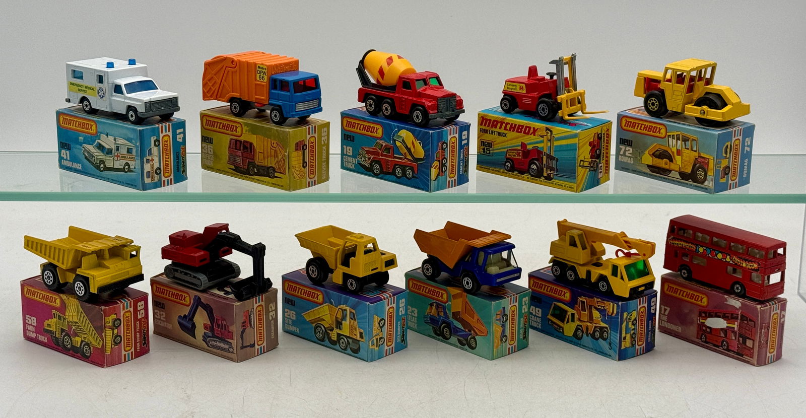 11 Matchbox Lesney Superfast Boxed Die-Cast Vehicles (1 of 2)