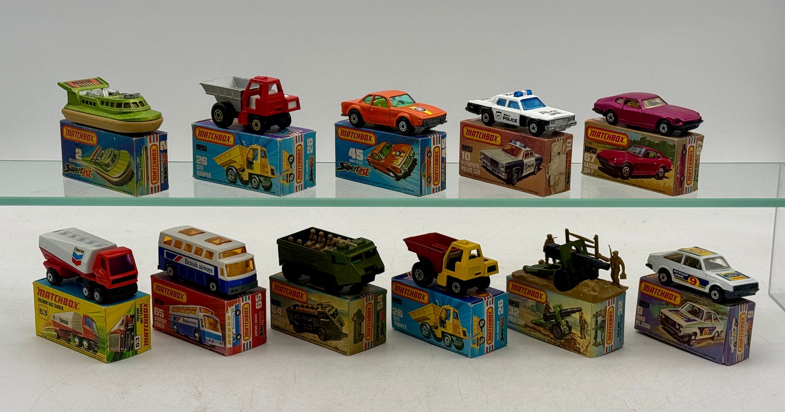 11 Matchbox Superfast Die-Cast Vehicles (1 of 2)