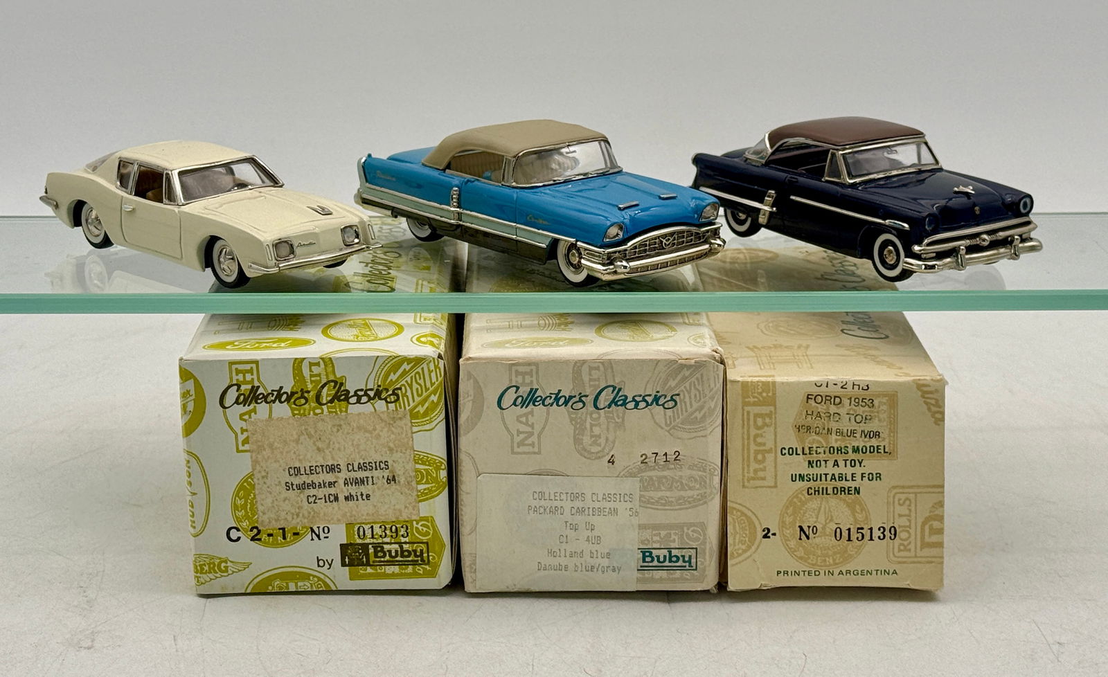 3 Buby Collector's Classics Die-Cast Model Cars (1 of 3)