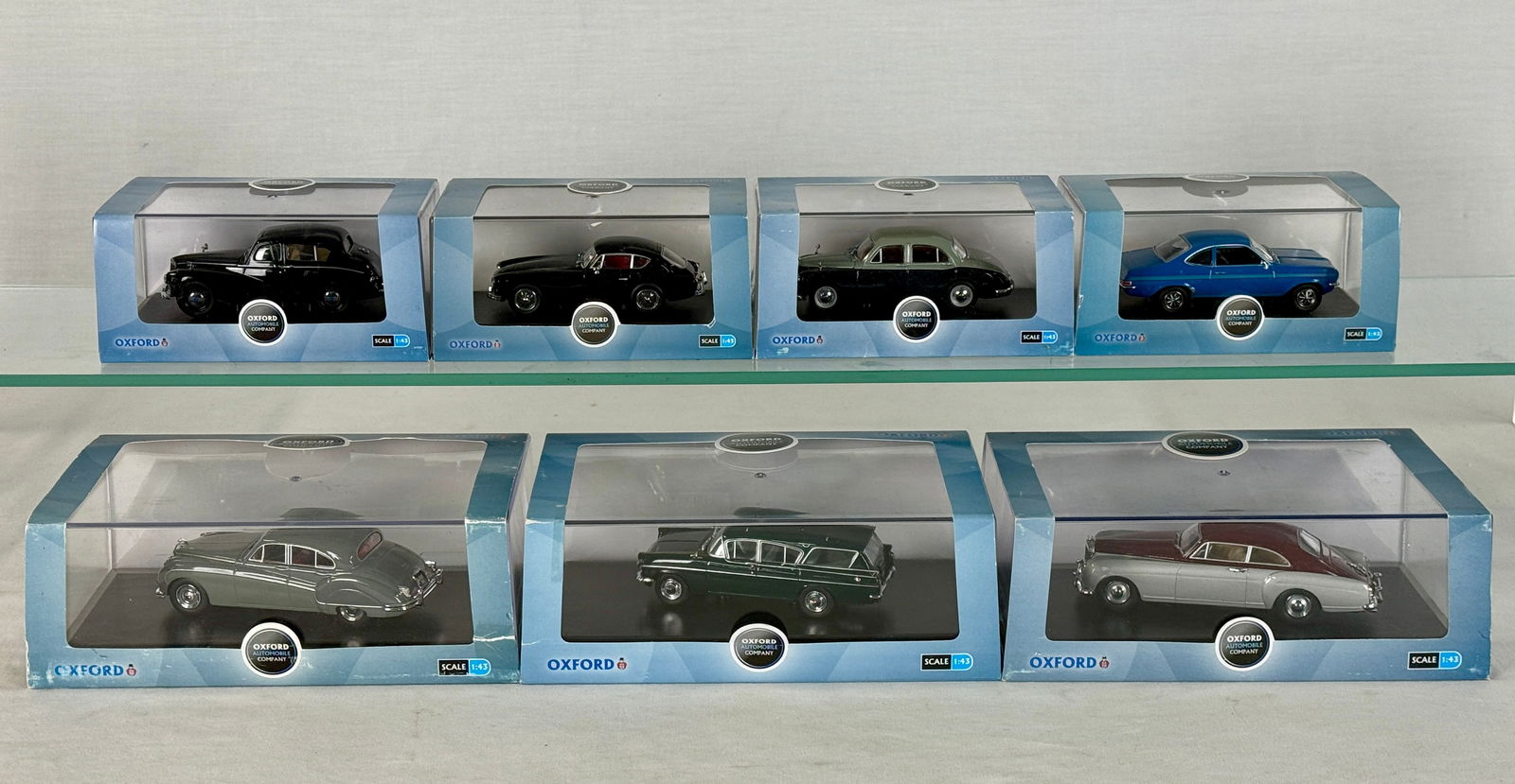 A Collection of 7 Oxford Automobile Company 1:43 Scale Model Cars (1 of 2)