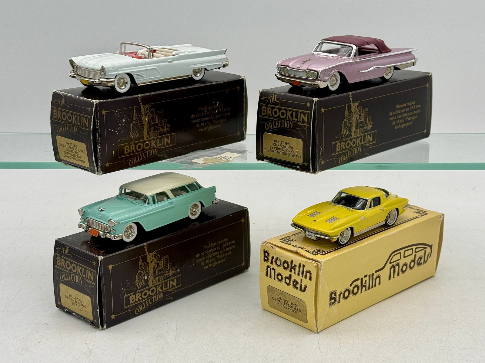 Four Brooklin Models 1/43 Scale Die-Cast Model Cars (1 of 2)