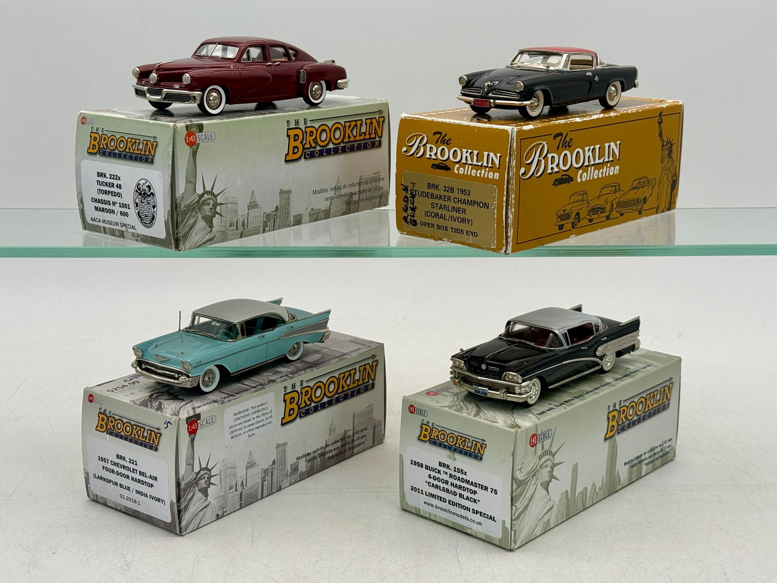 A Collection of 4 Brooklin Models Die-Cast Model Cars (1 of 2)