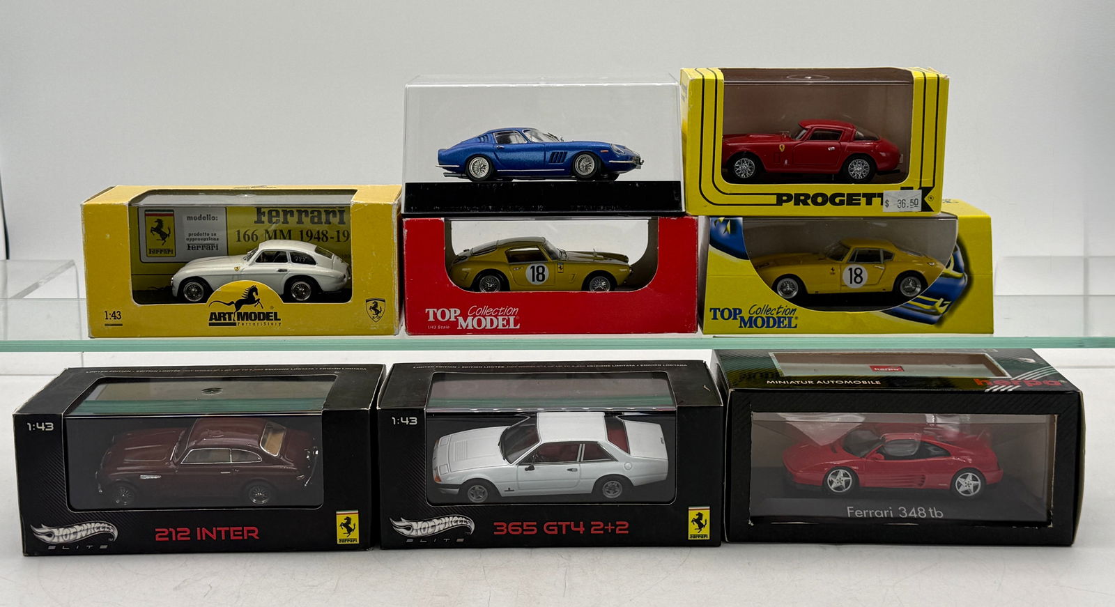 A Collection of 1:43 Scale Ferrari Die-Cast Model Cars (1 of 2)