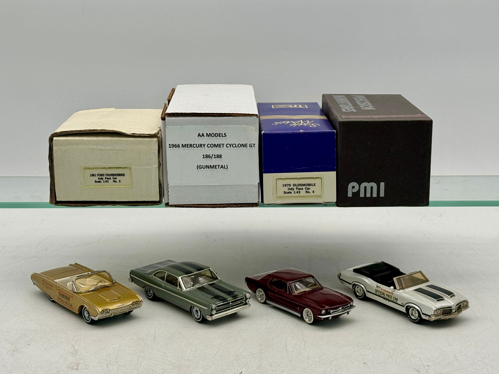 A Collection of Four 1:43 Scale Model Cars with Boxes (1 of 2)