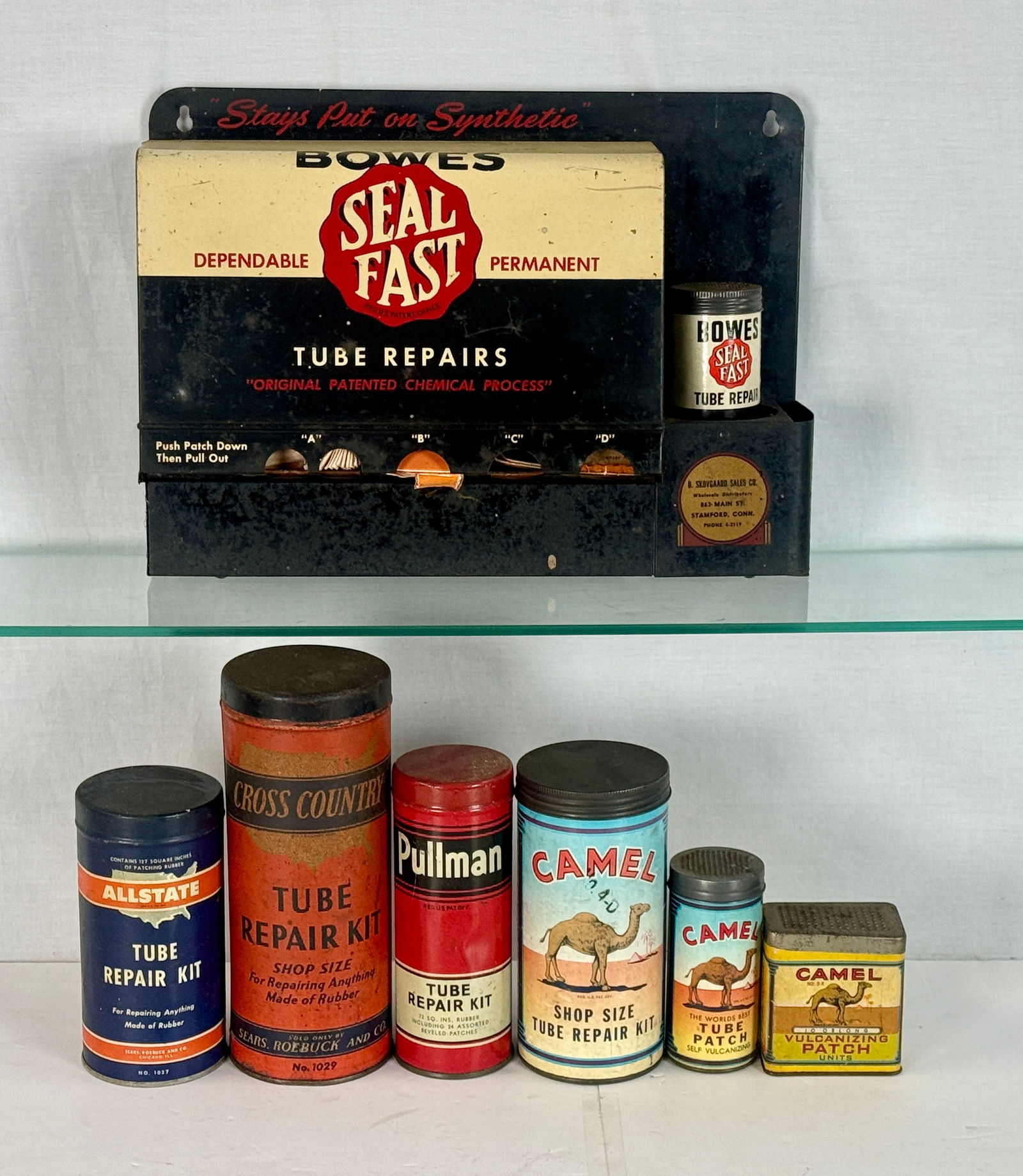 A Collection of Vintage Automotive Tube Repair Kit Tins (1 of 2)