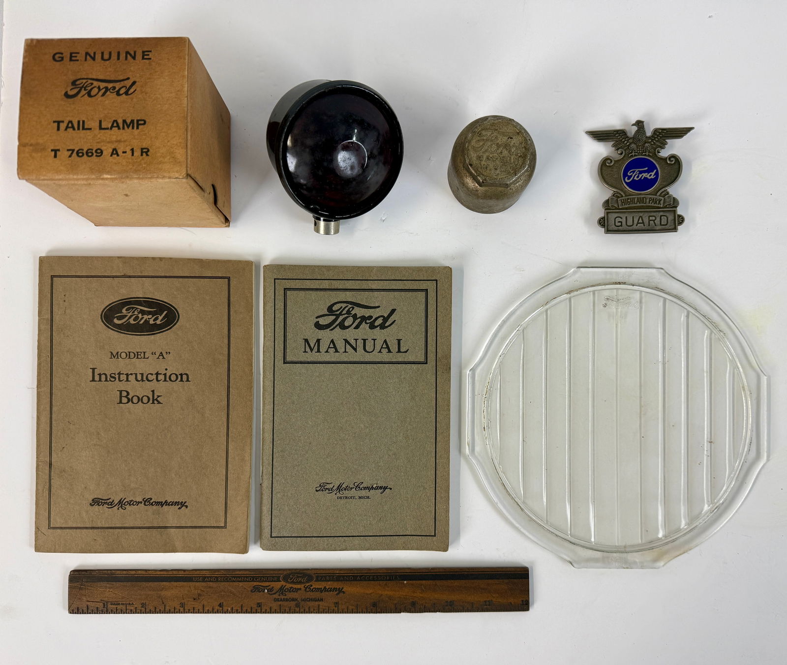 A Collection of Vintage Ford Automotive Parts and Ephemera (1 of 1)
