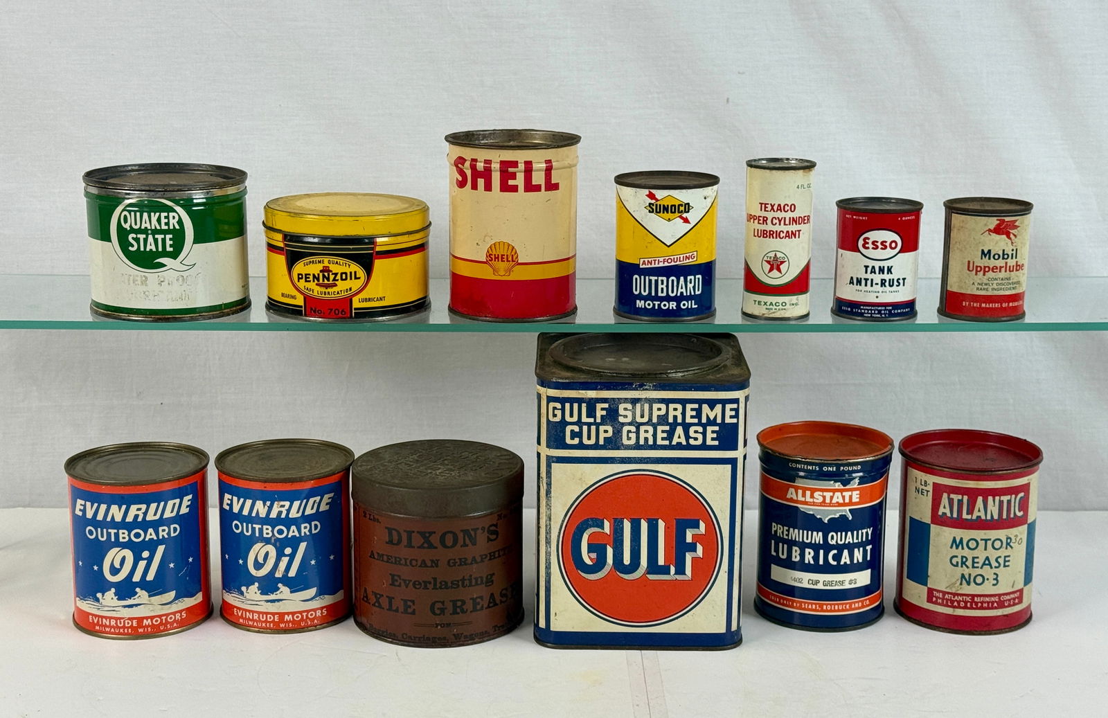 A Collection of Vintage Oil and Grease Cans (1 of 2)