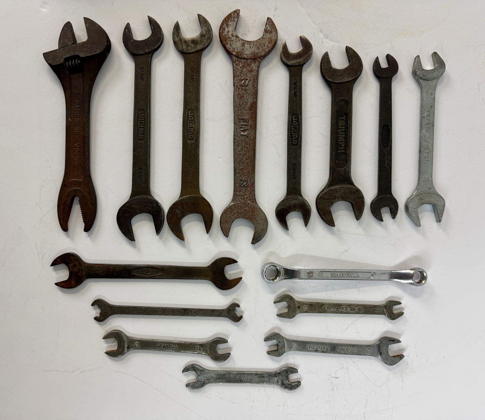 A Collection of Vintage Automotive and Motorcycle Wrenches (1 of 1)