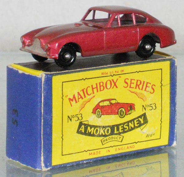 MATCHBOX 53A4 ASTON MARTIN: 1958, orig box some wear, C9.