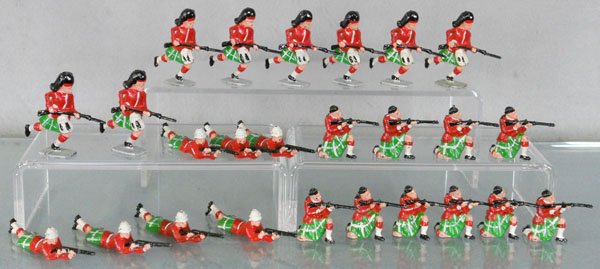 2 JOHILLCO SETS: 908 Lowlanders Charging, Royal Scots Firing, C7-8.