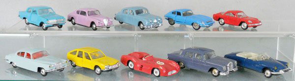 10 NOREV CARS: plastic, some minor body warps, C6-9.