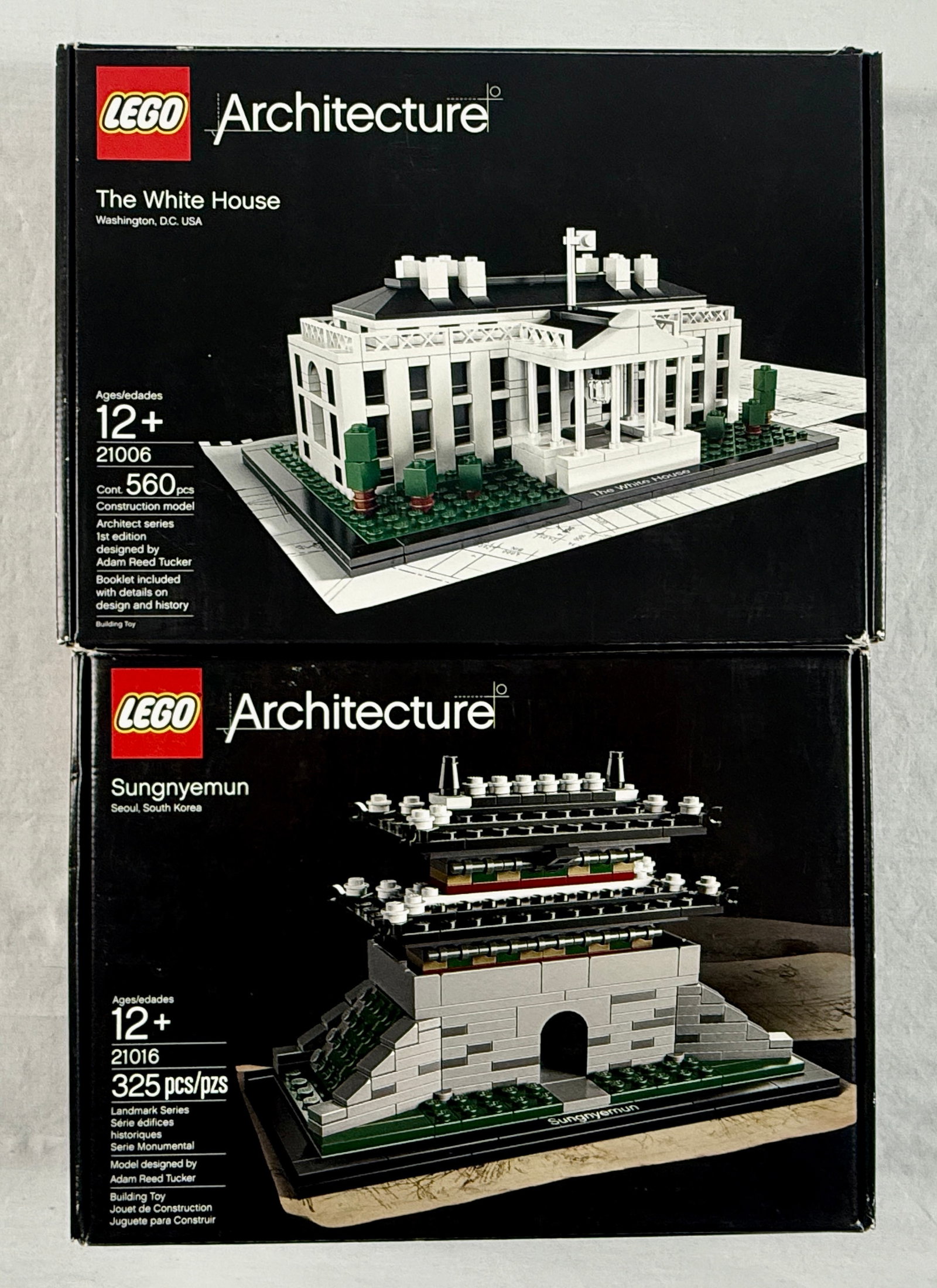 A Pair of LEGO Architecture Building Sets The White House 21006 and Sungnyemun 21016 (1 of 3)