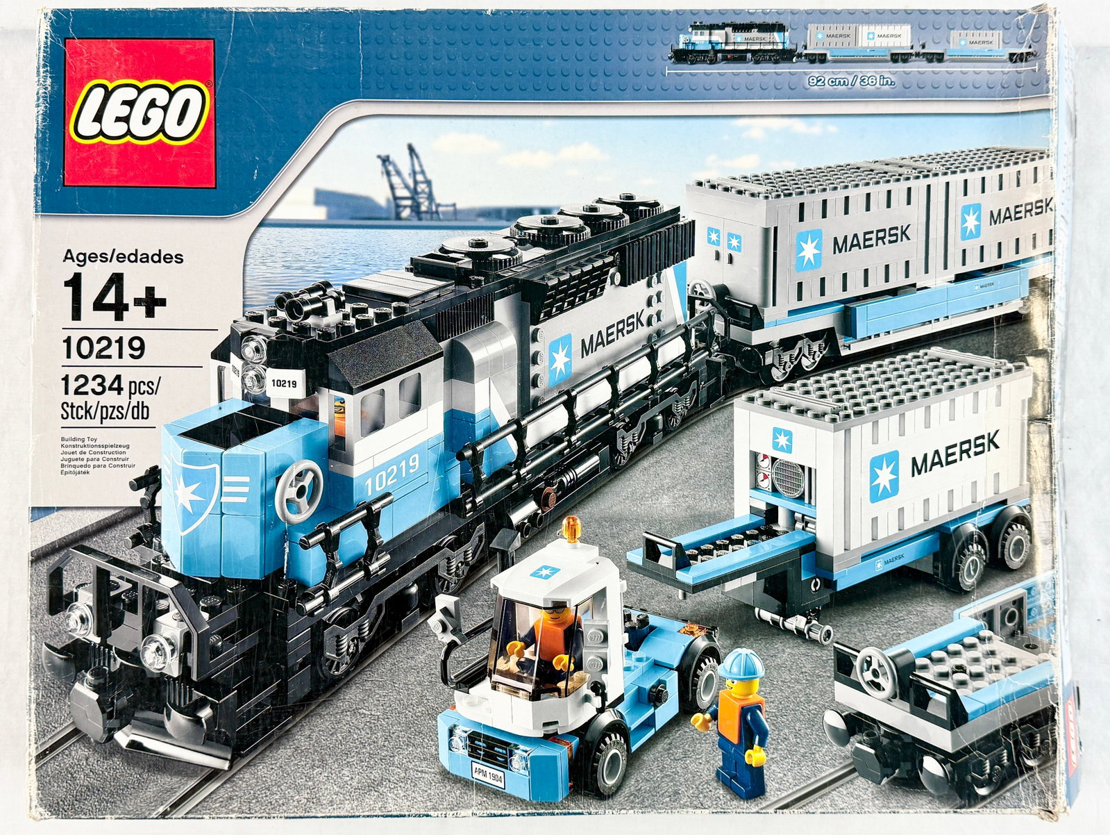 LEGO 10219 Creator Expert Maersk Train Set with Original Box and Instructions (1 of 4)