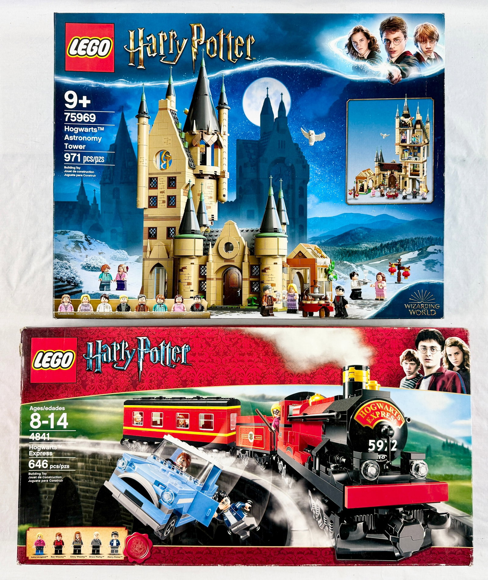 A Group of LEGO Harry Potter Building Sets including Hogwarts Astronomy Tower and Hogwarts Express (1 of 6)