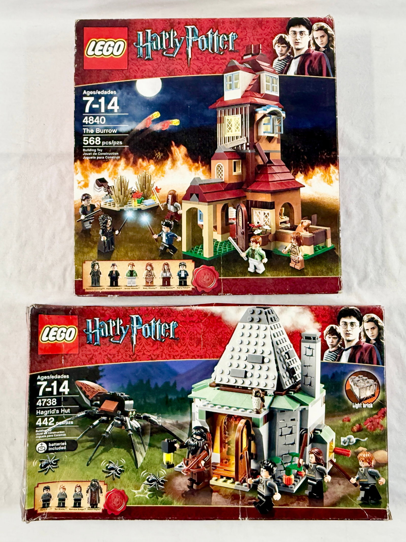 Two LEGO Harry Potter Building Sets, The Burrow 4840 and Hagrid's Hut 4738 (1 of 4)