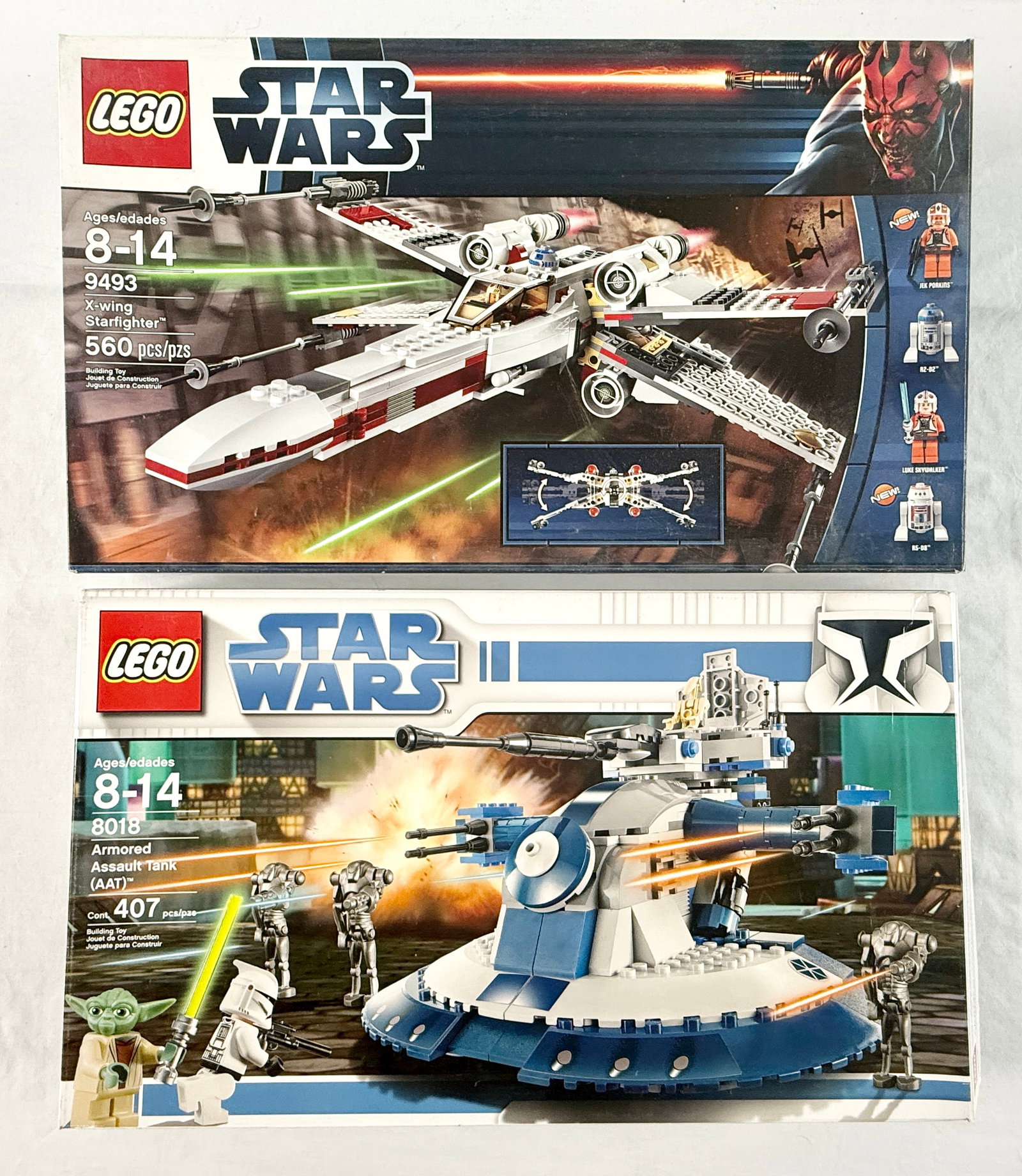 A Pair of LEGO Star Wars Building Sets 9493 X-wing Starfighter and 8018 Armored Assault Tank (1 of 4)