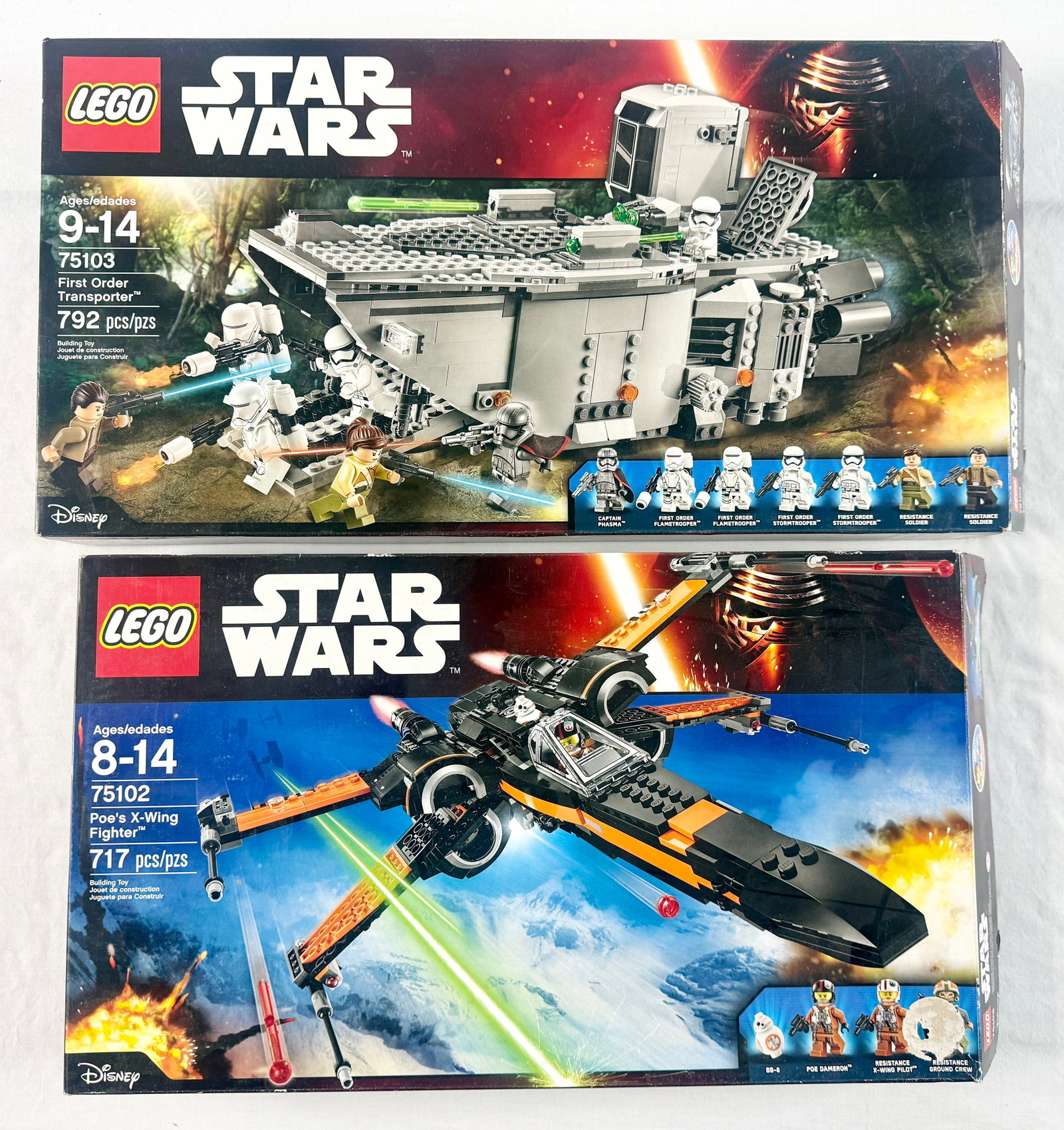 Three LEGO Star Wars The Force Awakens Construction Sets 75103 75102 and 30278 (1 of 6)