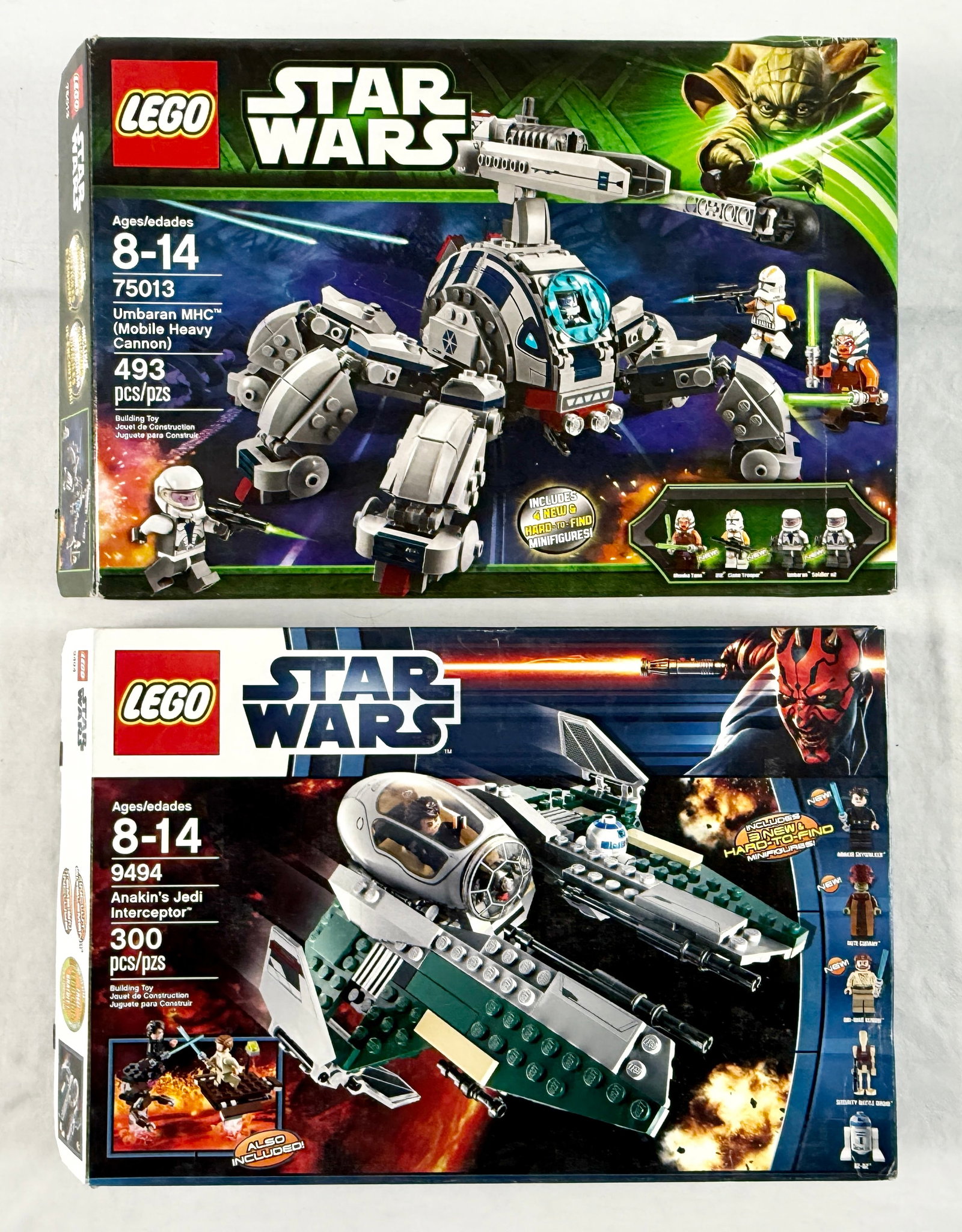 Two LEGO Star Wars Construction Sets Including Umbaran MHC 75013 and Anakin's Jedi Interceptor 9494 (1 of 4)