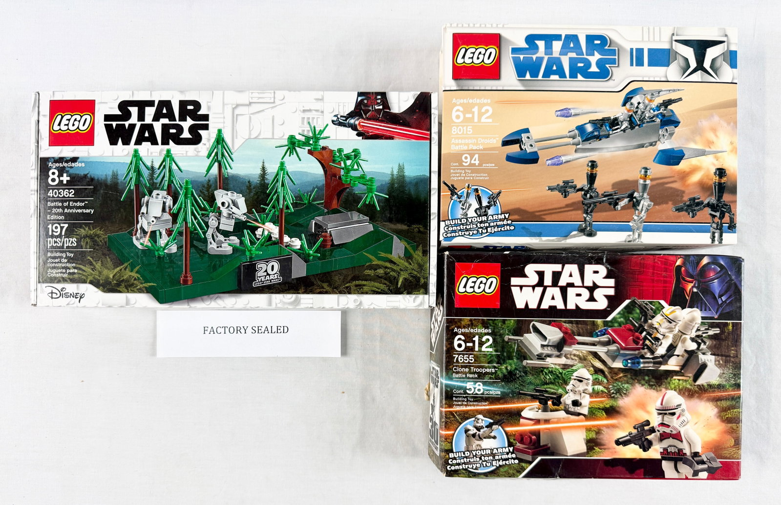 Three LEGO Star Wars Building Sets Including 40362 Battle of Endor 20th Anniversary Edition (1 of 4)