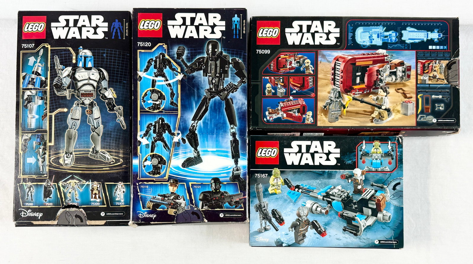 Five LEGO Star Wars Construction Sets including Buildable Figures and Models - 2