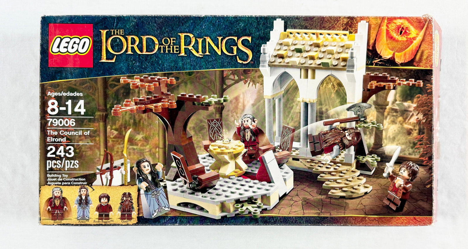 LEGO The Lord of the Rings The Council of Elrond Set 79006: A LEGO building set from The Lord of the Rings collection, set number 79006, titled The Council of Elrond. This set reconstructs the council scene from Rivendell. The lot includes the original cardboa