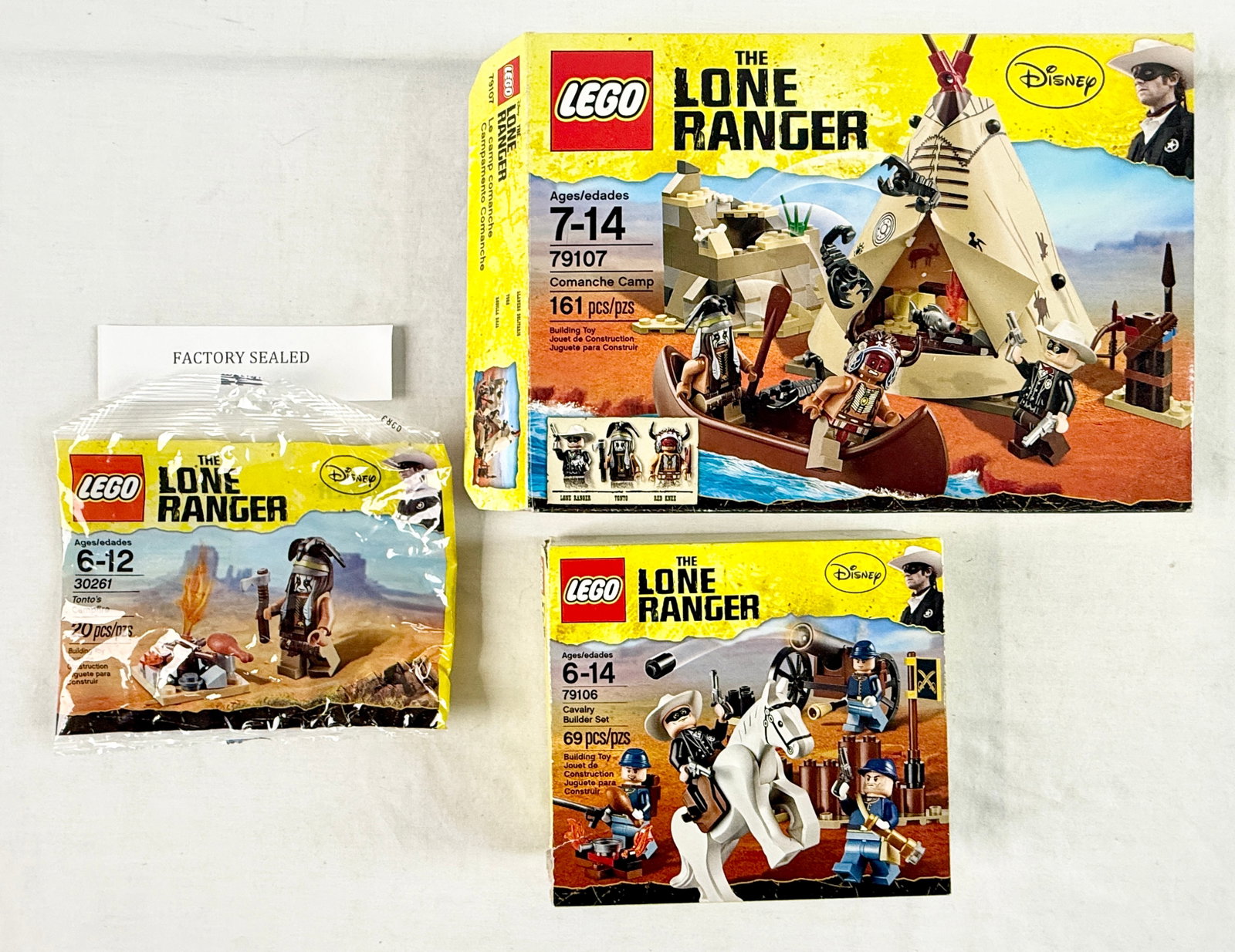 Three LEGO Disney The Lone Ranger Sets 30261 79107 79106 (1 of 3)
