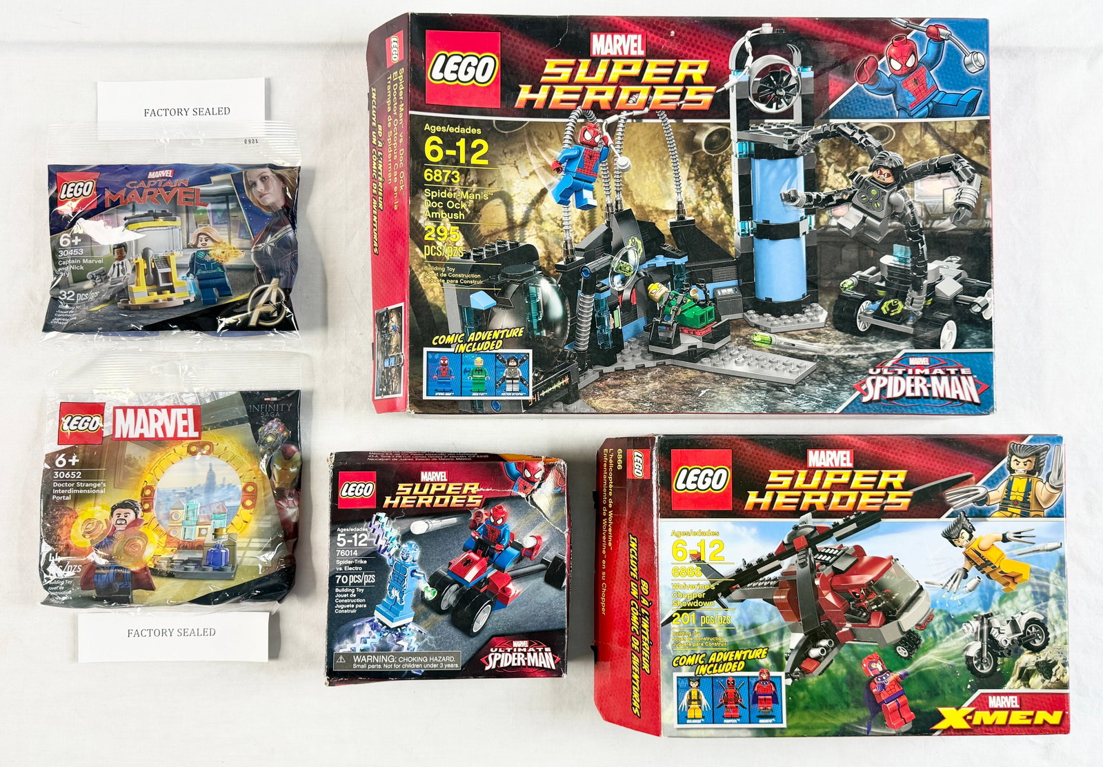 Five LEGO Marvel Super Heroes Building Sets (1 of 4)