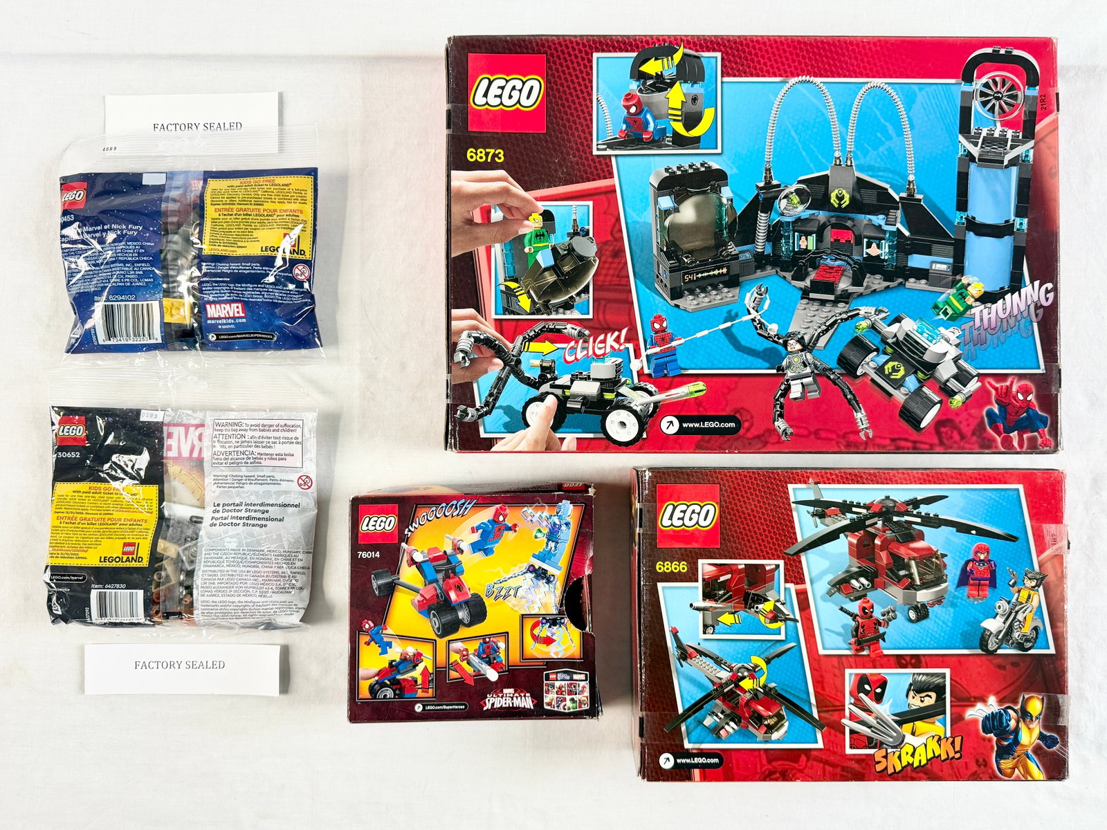Five LEGO Marvel Super Heroes Building Sets - 2