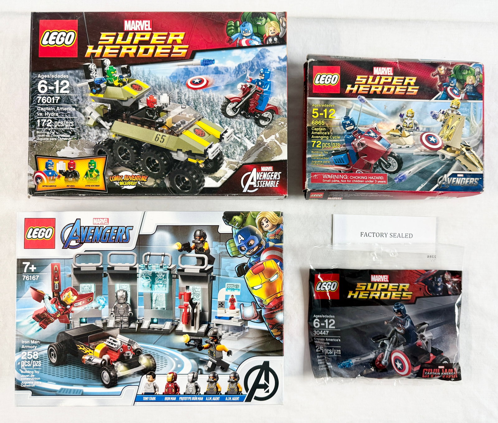 Four LEGO Marvel Super Heroes Building Sets (1 of 4)