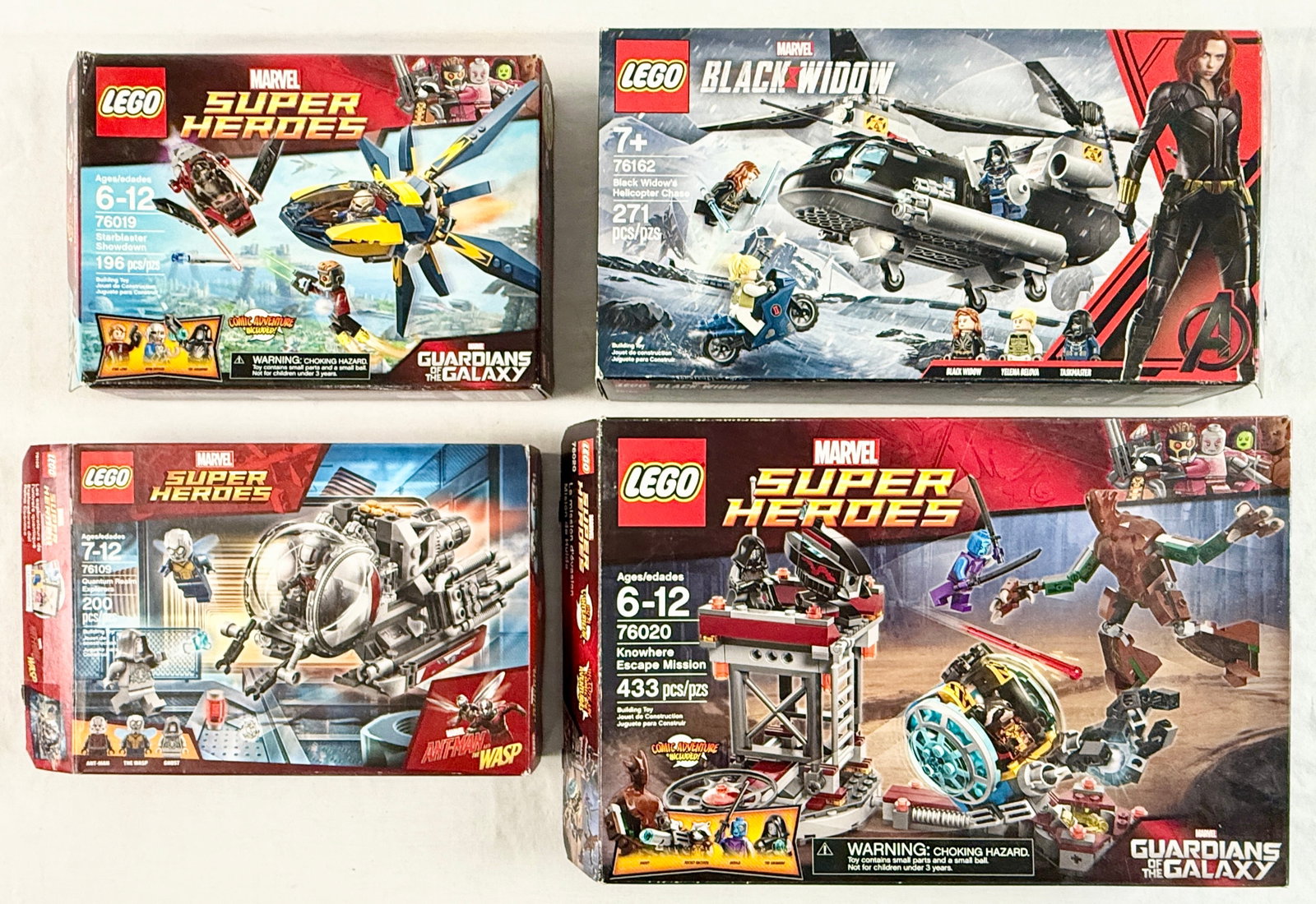 Four LEGO Marvel Super Heroes Building Sets 76162, 76109, 76019, 76020 (1 of 6)