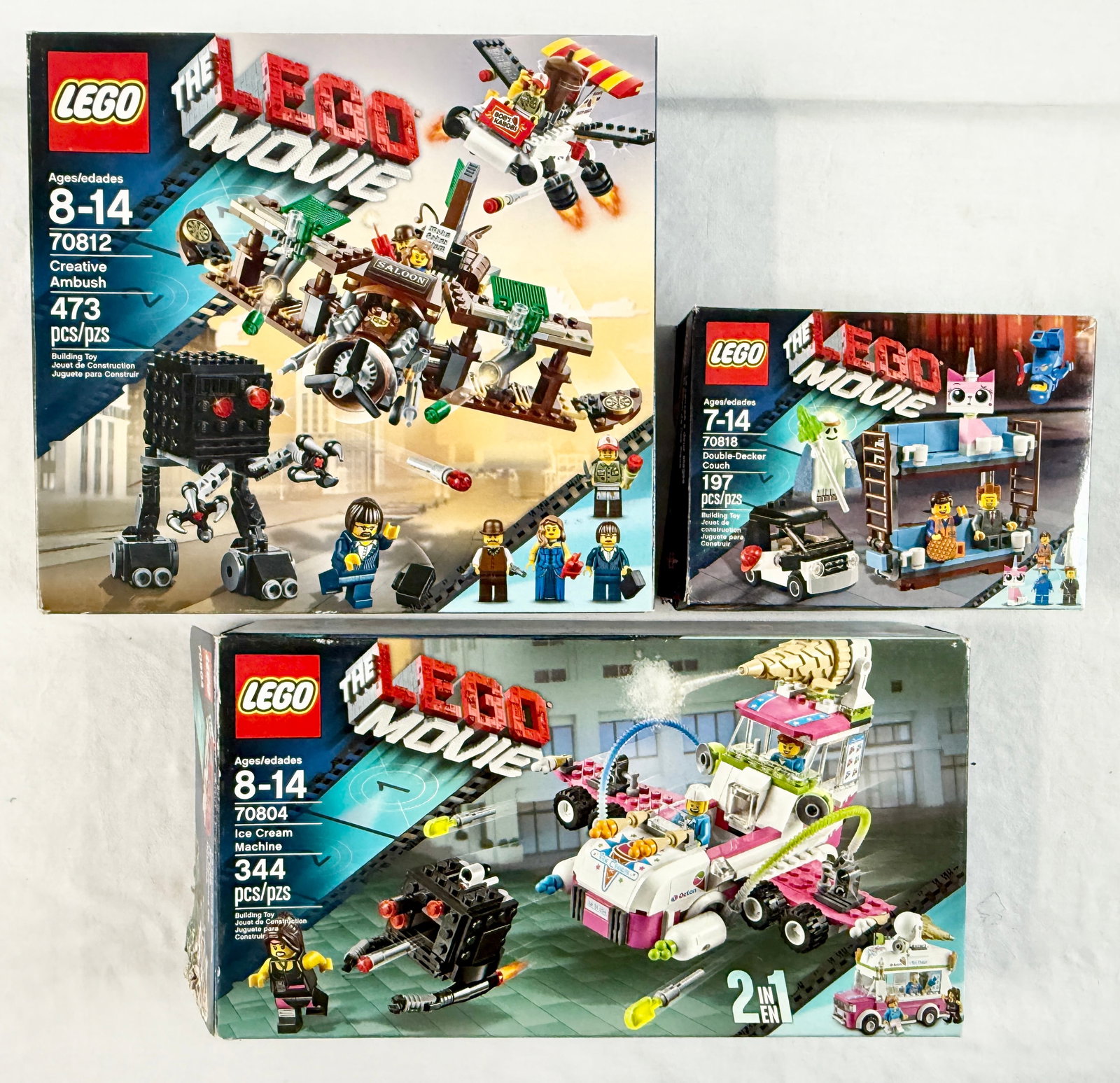 Trio of LEGO Movie Building Sets 70812 70818 70804 (1 of 5)