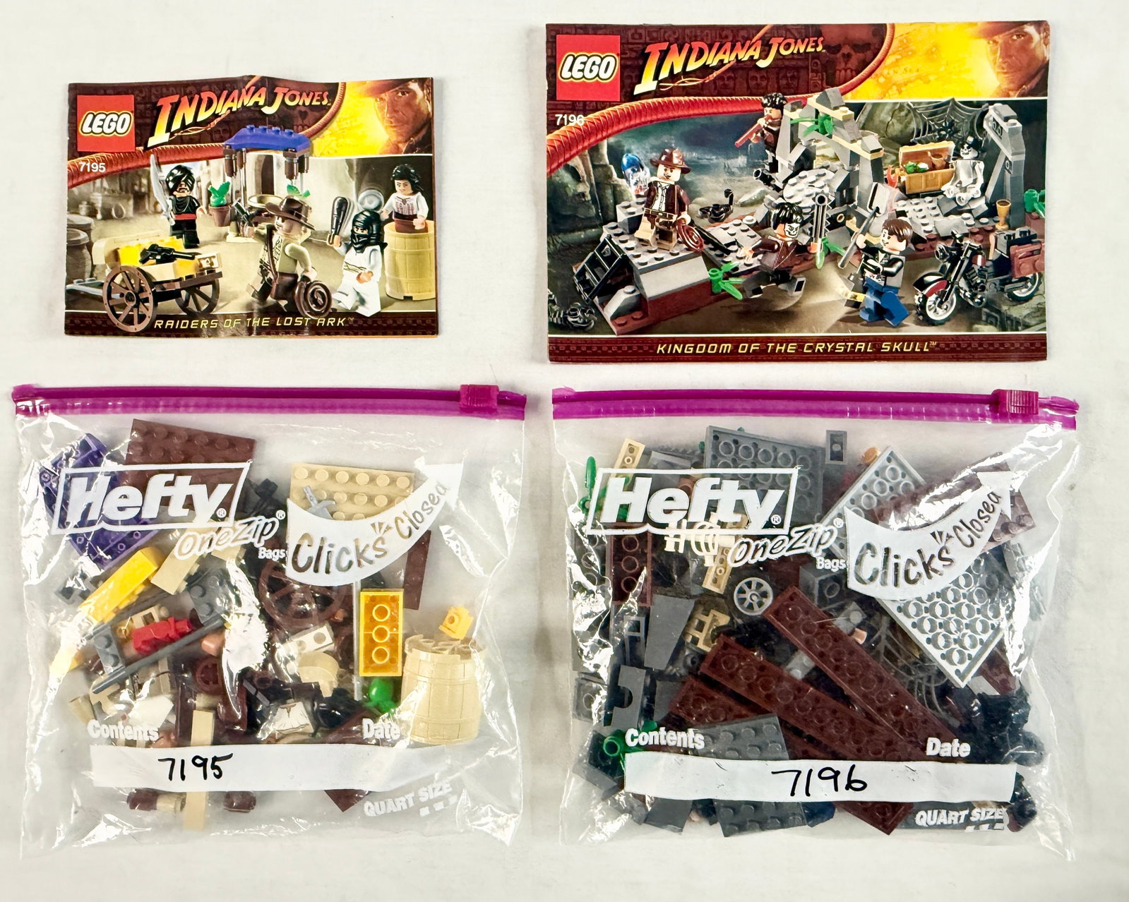 A Pair of LEGO Indiana Jones Sets including 7195 Ambush in Cairo and 7196 Chauchilla Cemetery Battle (1 of 2)