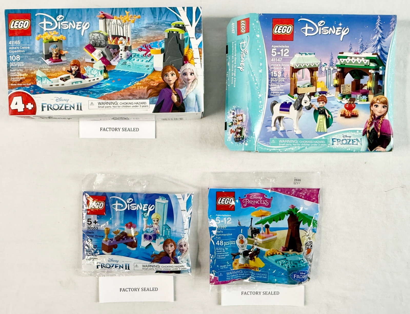 Four LEGO Disney Frozen Themed Construction Sets (1 of 3)