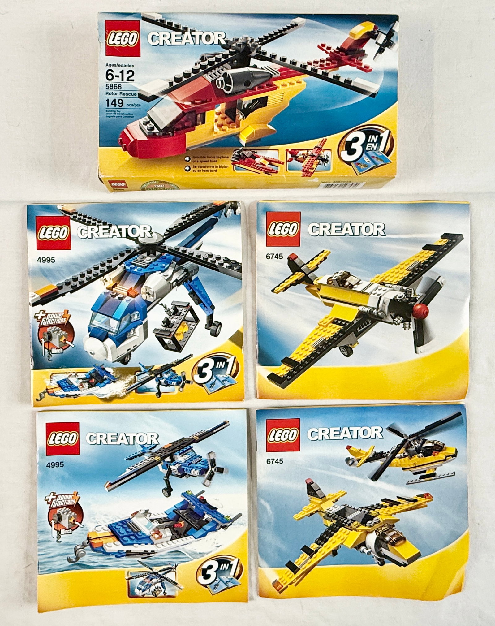 Three LEGO Creator 3-in-1 Aircraft and Vehicle Construction Sets (1 of 4)