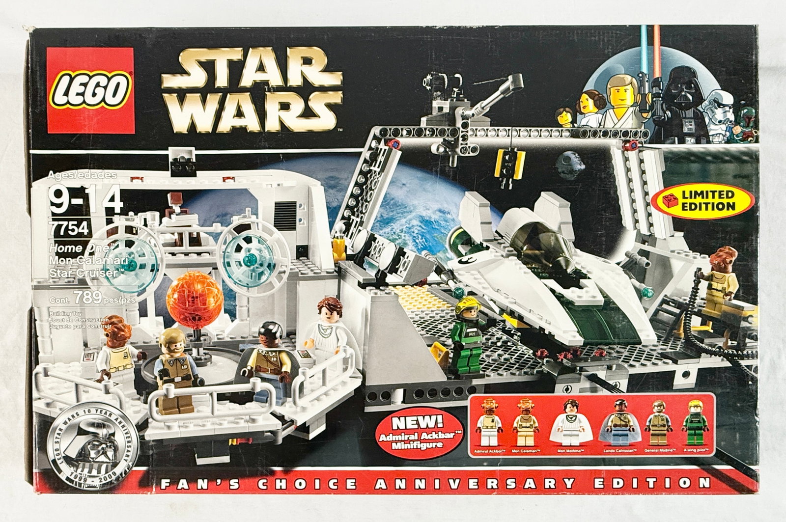 LEGO Star Wars Set 7754 Home One Mon Calamari Star Cruiser Fan's Choice Anniversary Edition (1 of 4)