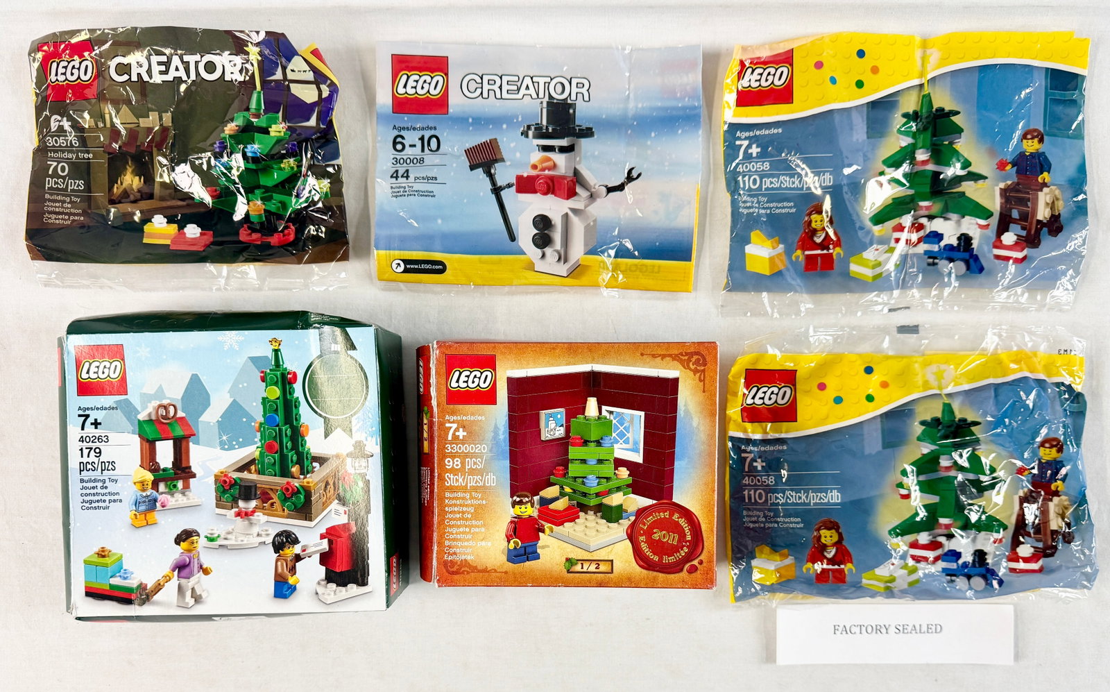 A Collection of LEGO Seasonal and Creator Holiday Themed Construction Sets (1 of 4)