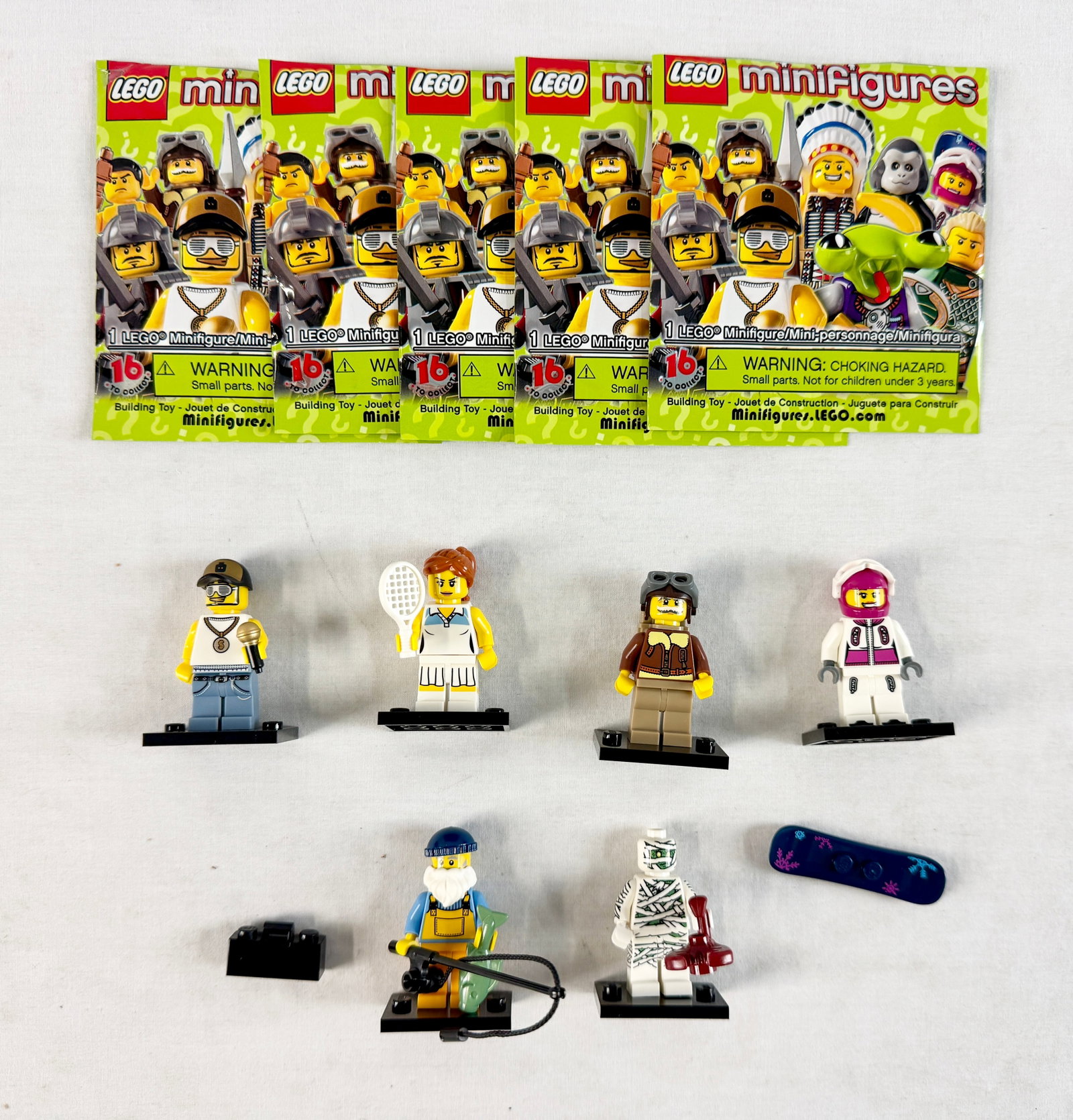 A Collection of Six LEGO Collectible Minifigures Series 3 (1 of 2)