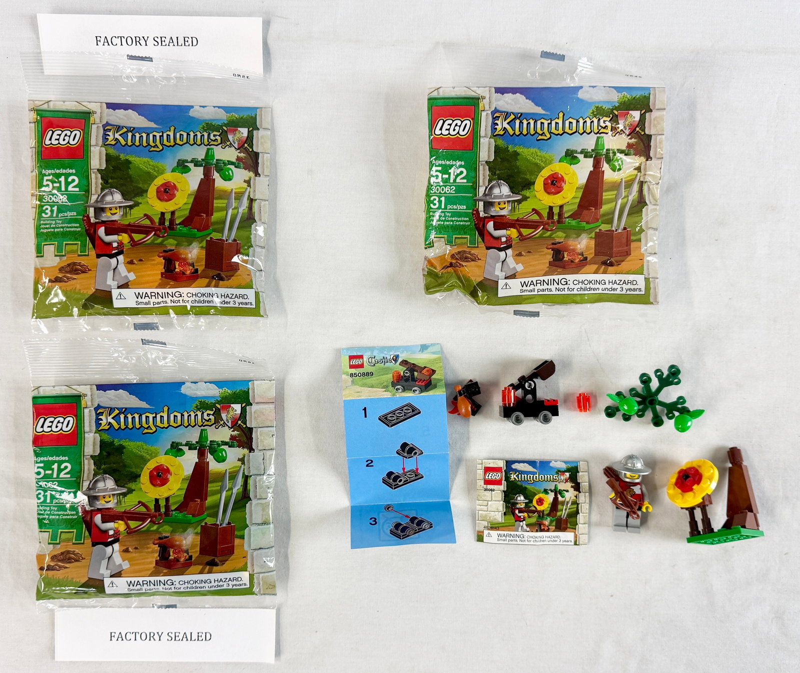 A Collection of LEGO Kingdoms and Castle Building Sets including Set 30062 Target Practice (1 of 2)