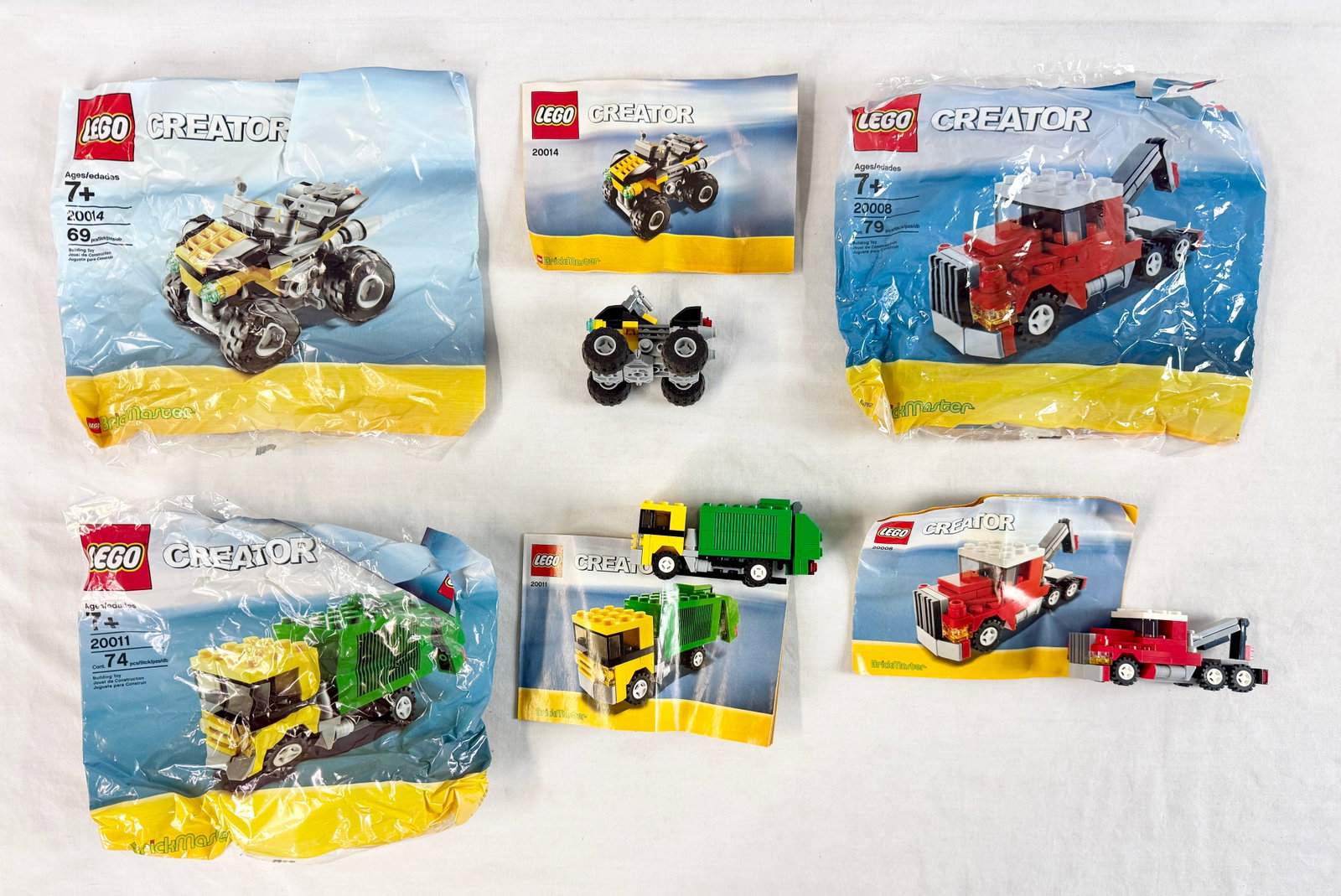 Three LEGO Creator BrickMaster Construction Vehicle Building Sets (1 of 1)