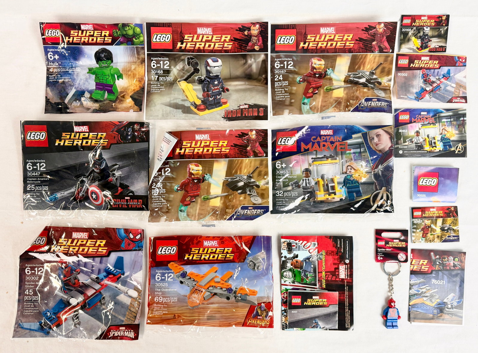 A Collection of LEGO Marvel Super Heroes Polybag Sets and Minifigures (1 of 2)