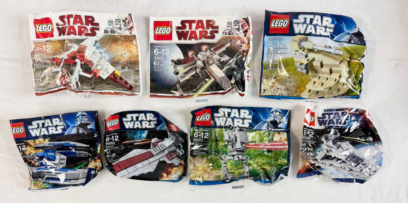 Seven LEGO Star Wars Series Micro-Scale Polybag Building Sets (1 of 2)