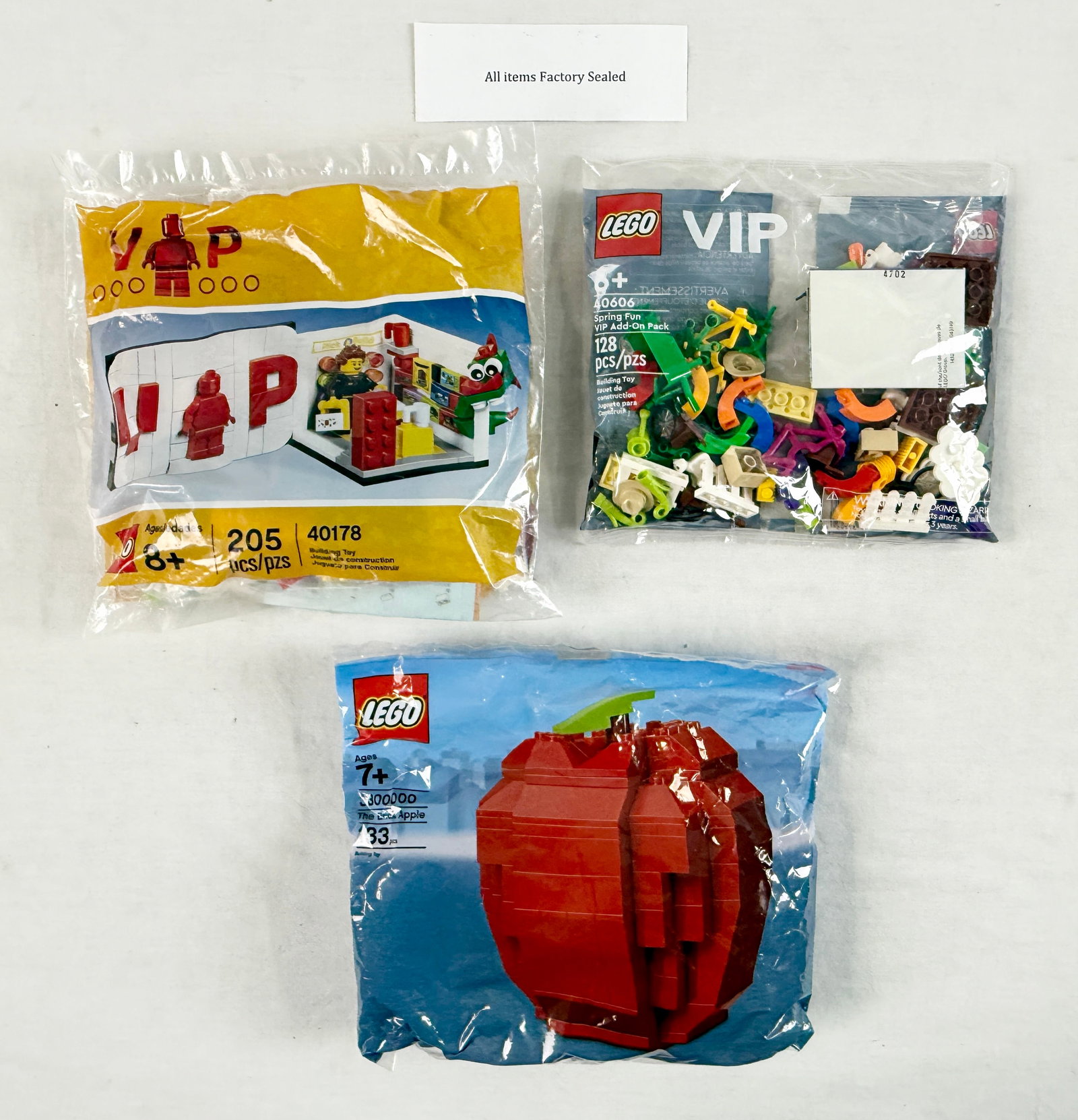Three Factory-Sealed LEGO VIP and Promotional Polybag Sets (1 of 2)