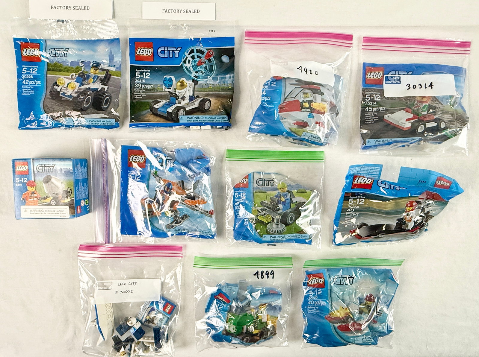 Eleven LEGO City Construction Toy Sets Including Polybags and Boxed Set (1 of 2)