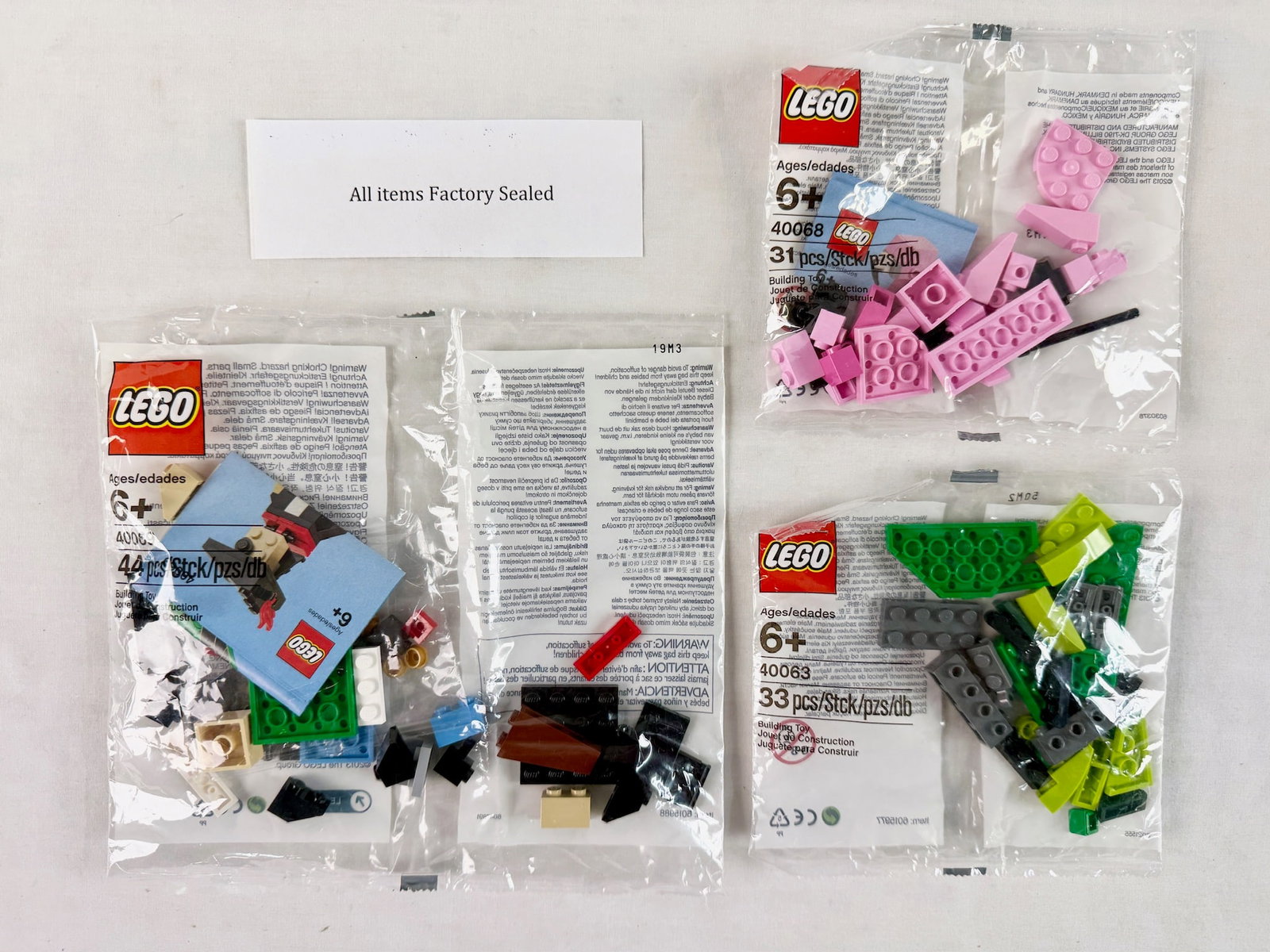 Four LEGO Monthly Mini Model Build Factory Sealed Polybag Sets (1 of 2)