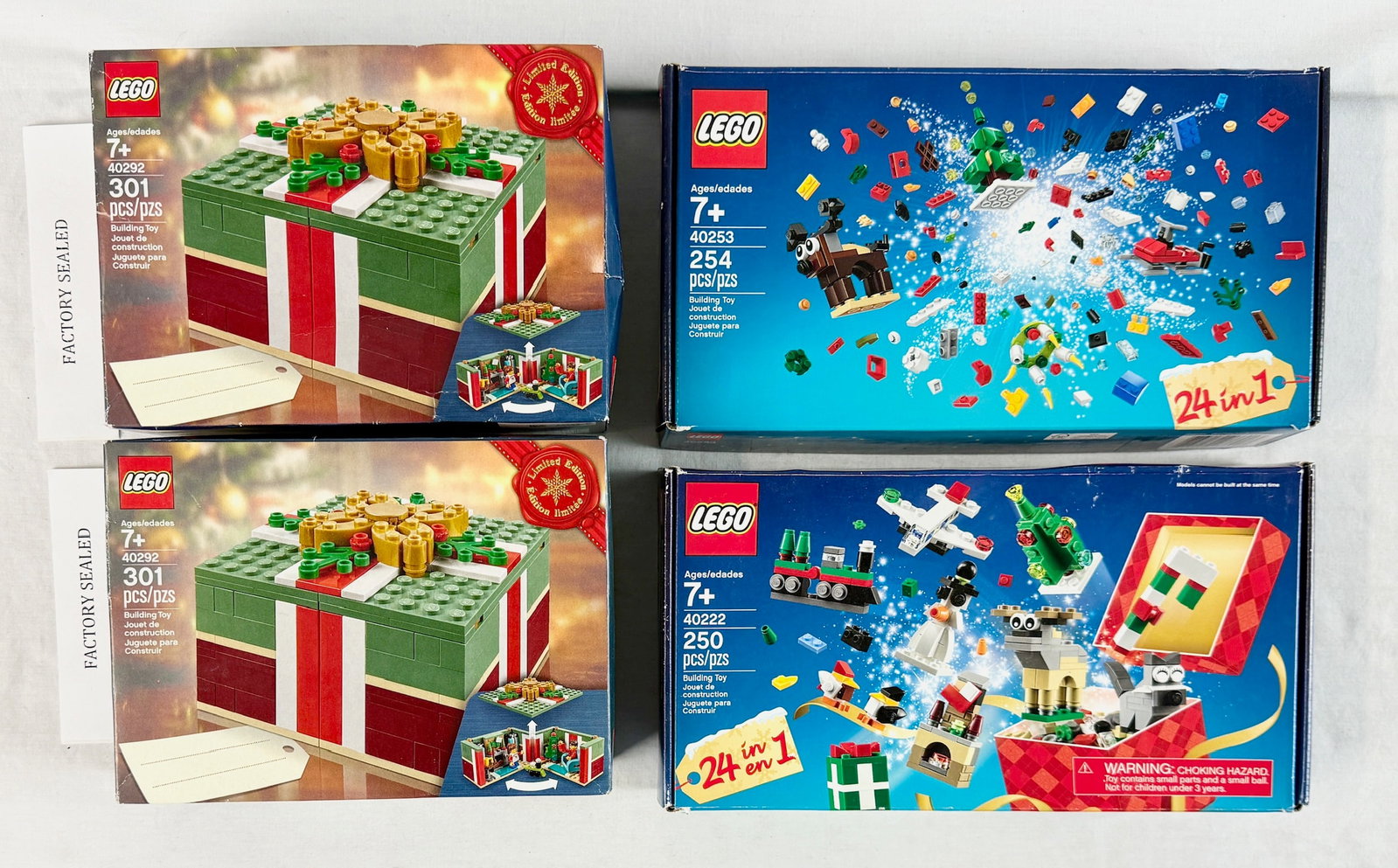 A Collection of Four LEGO Christmas Seasonal Building Sets Numbers 40292, 40253, and 40222 (1 of 2)