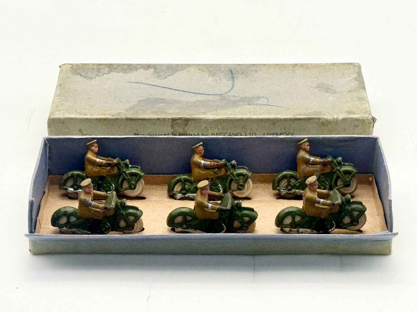 Dinky Toys No. 37c Royal Corps of Signals Despatch Rider Set (1 of 3)