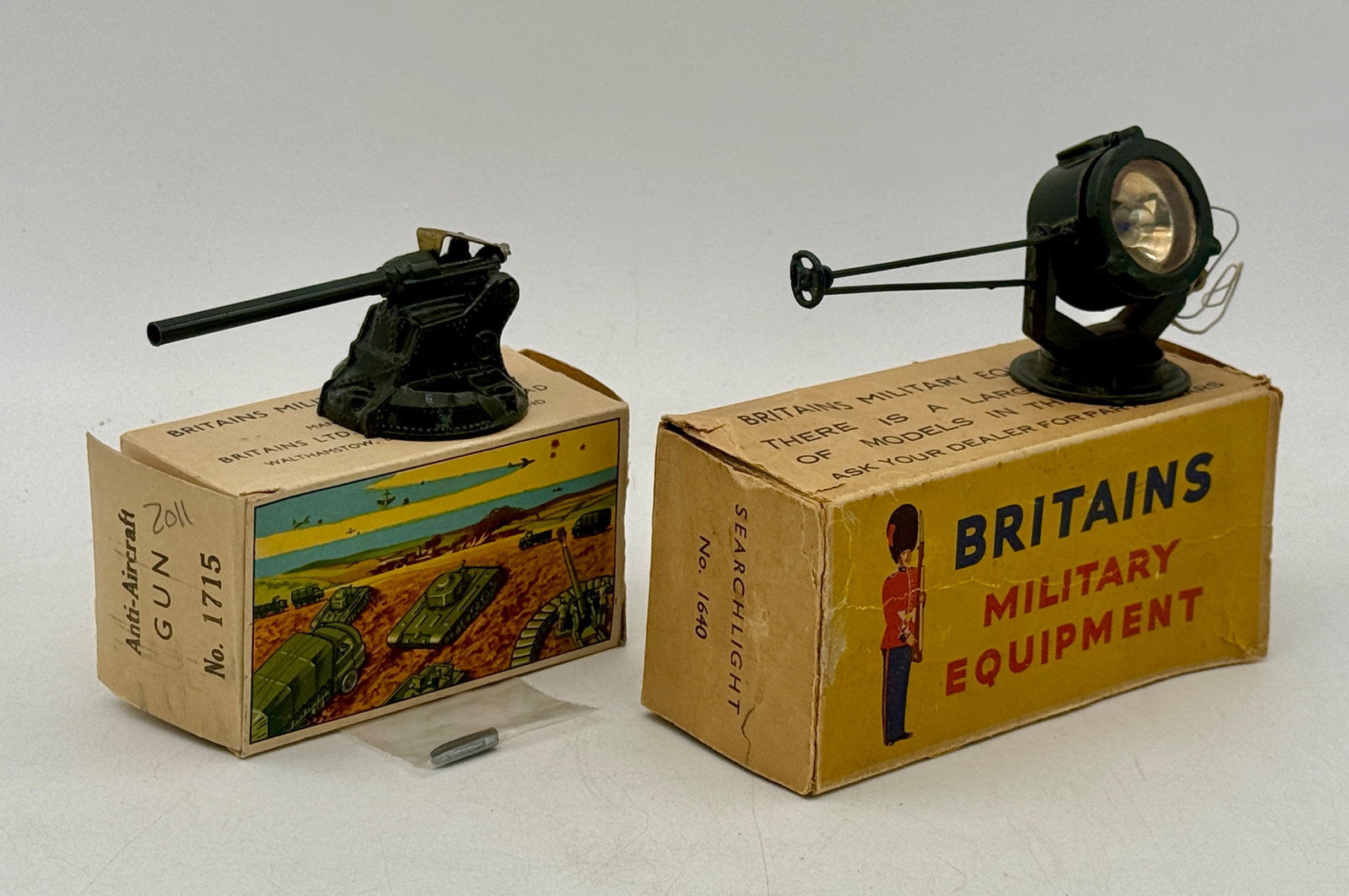 Two Britains Military Equipment Toys with their Original Boxes (1 of 3)