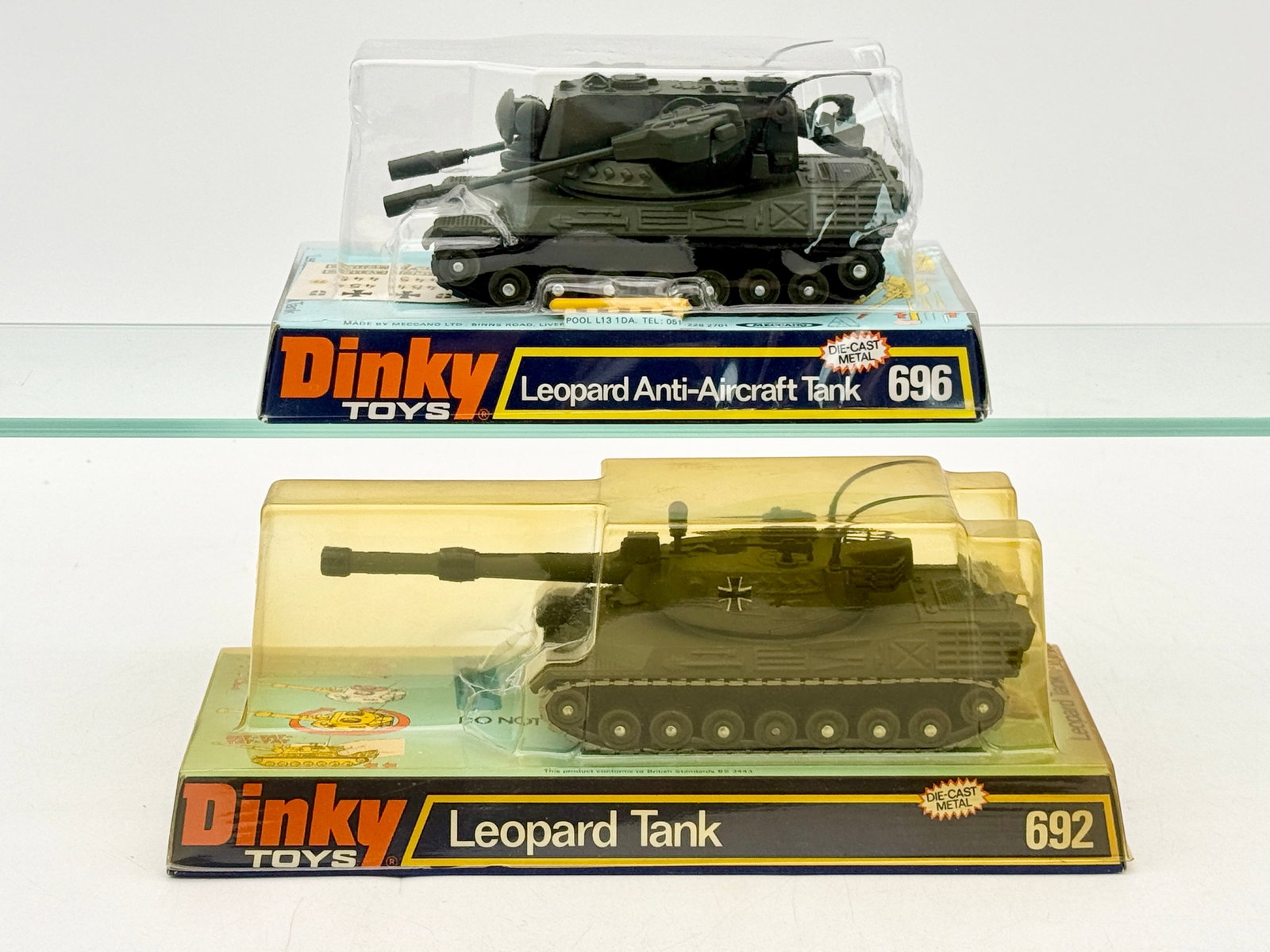 A Pair of Dinky Toys Leopard Series Die-Cast Tanks (1 of 5)