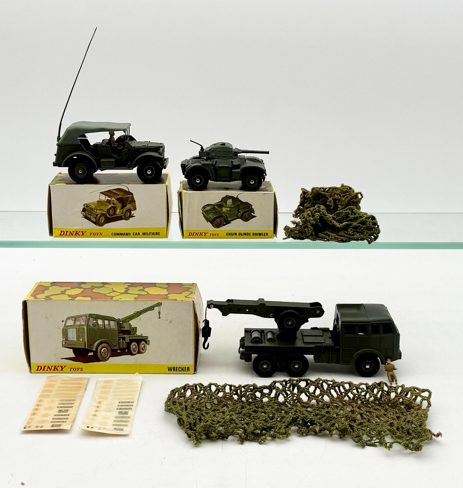 A Collection of French Dinky Toys Die-Cast Military Vehicles (1 of 3)